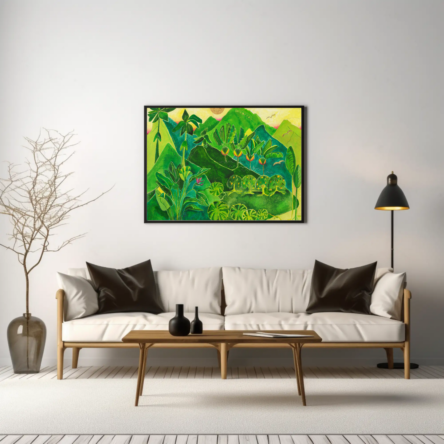 Golden Tropics: Wall Art Print