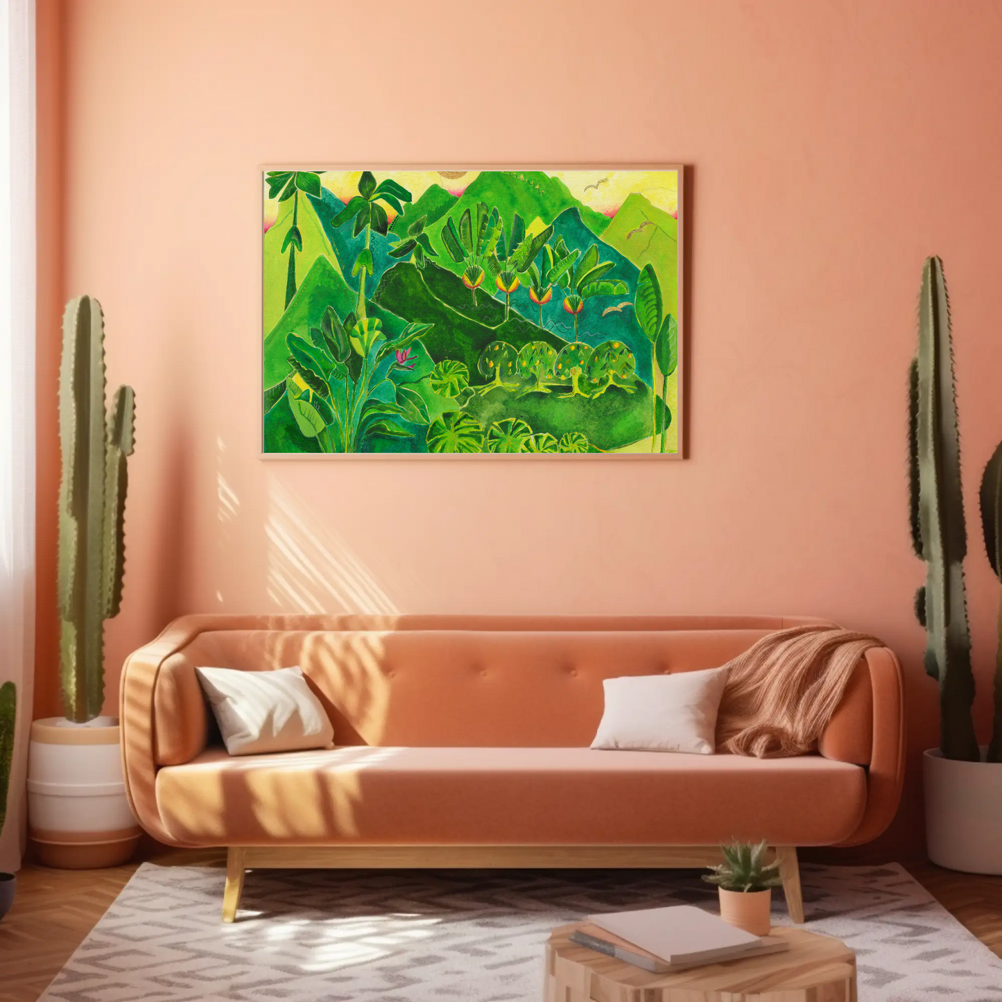 Golden Tropics: Wall Art Print