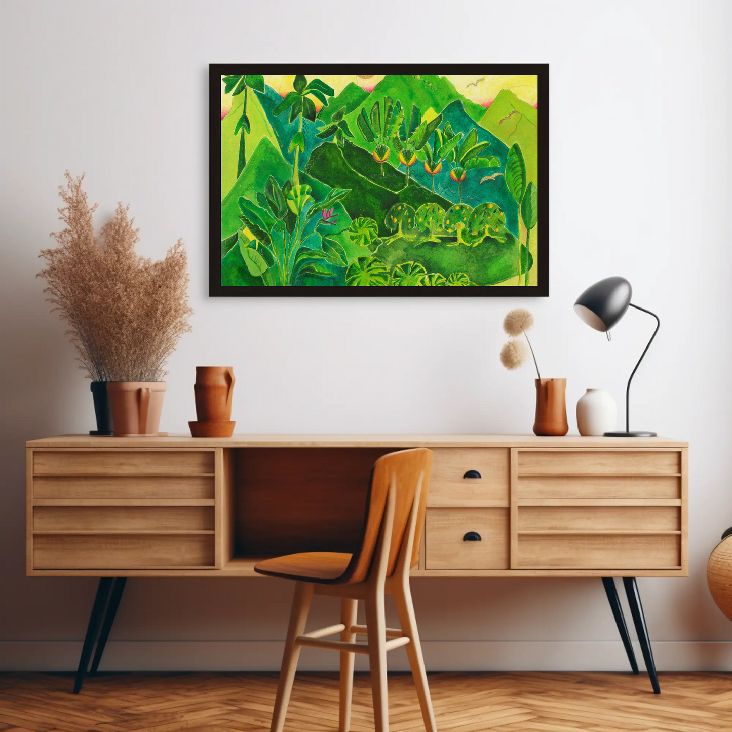 Golden Tropics: Wall Art Print