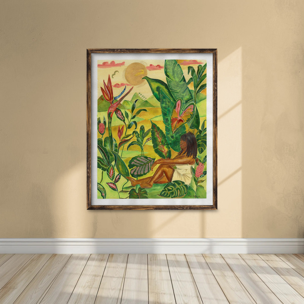 Where the Heliconia Grow – Tropical Botanical Art Print