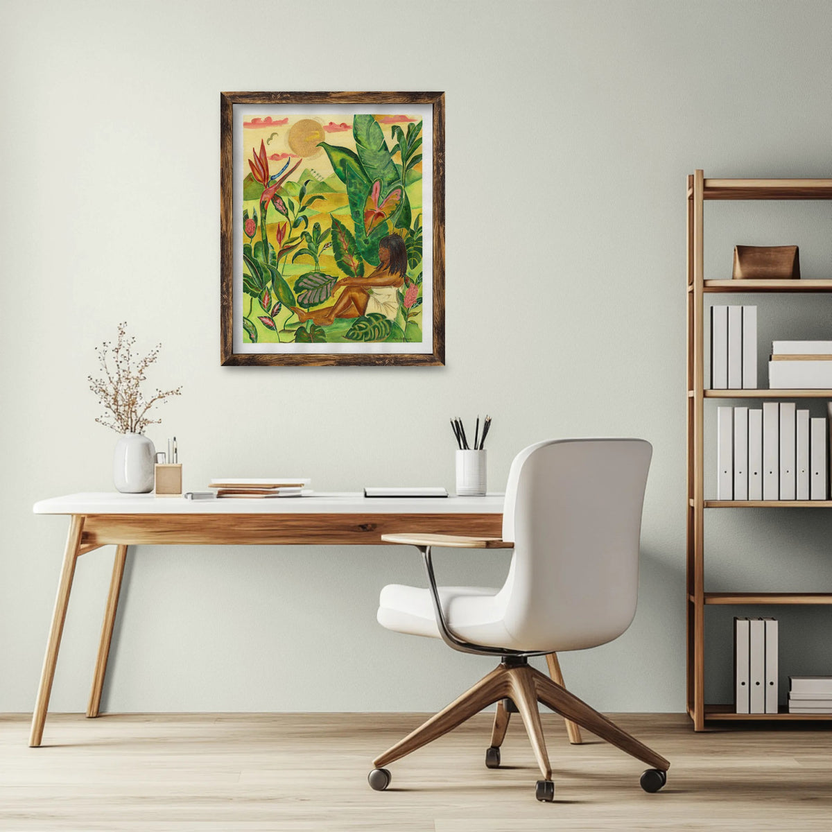Where the Heliconia Grow – Tropical Botanical Art Print