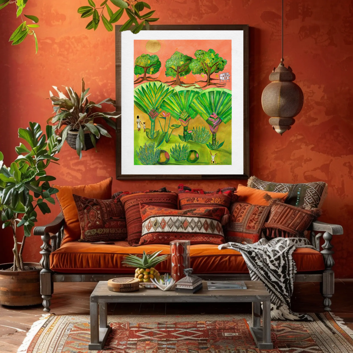 The Travellers – Traveller's Palm Tropical Art Print
