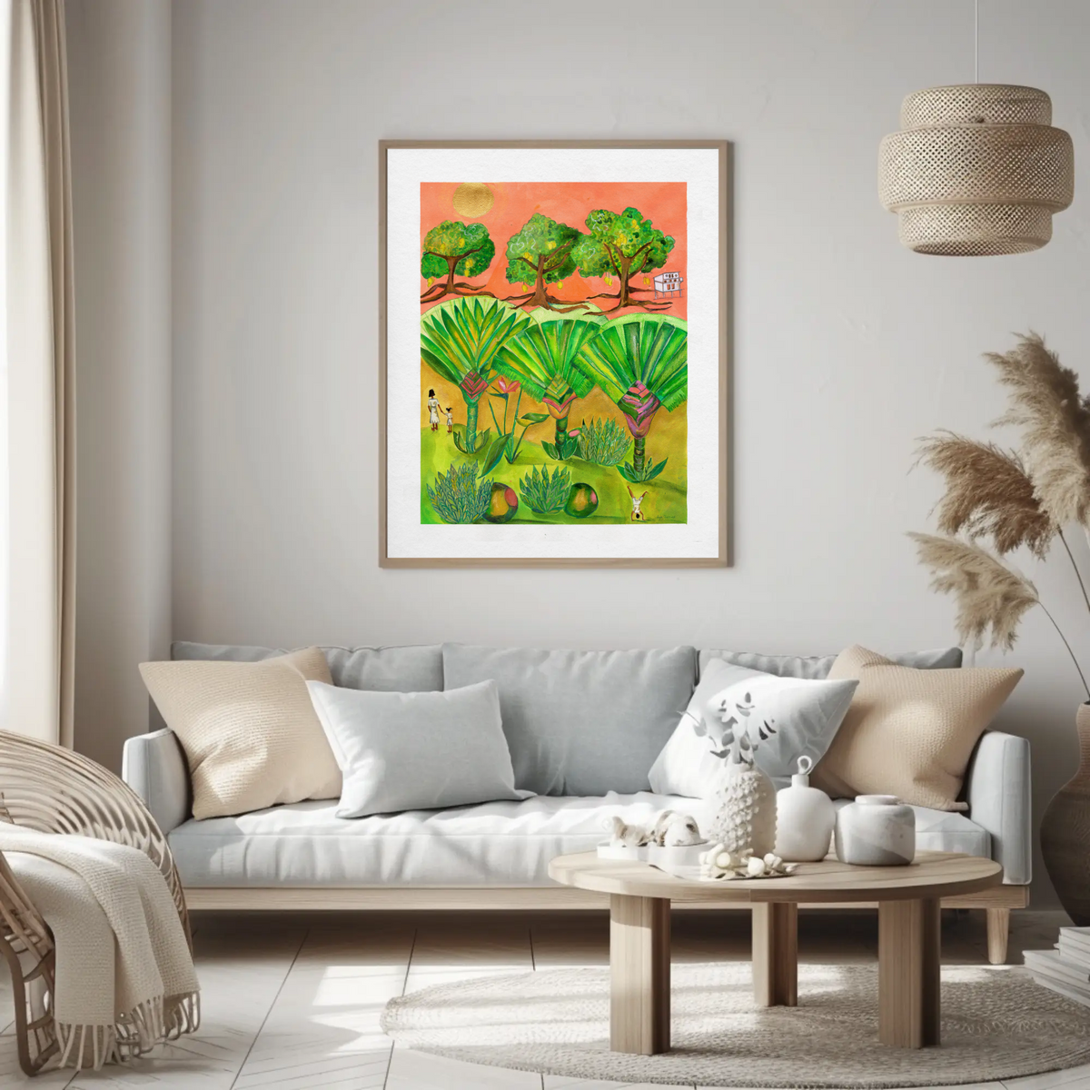 The Travellers – Traveller's Palm Tropical Art Print