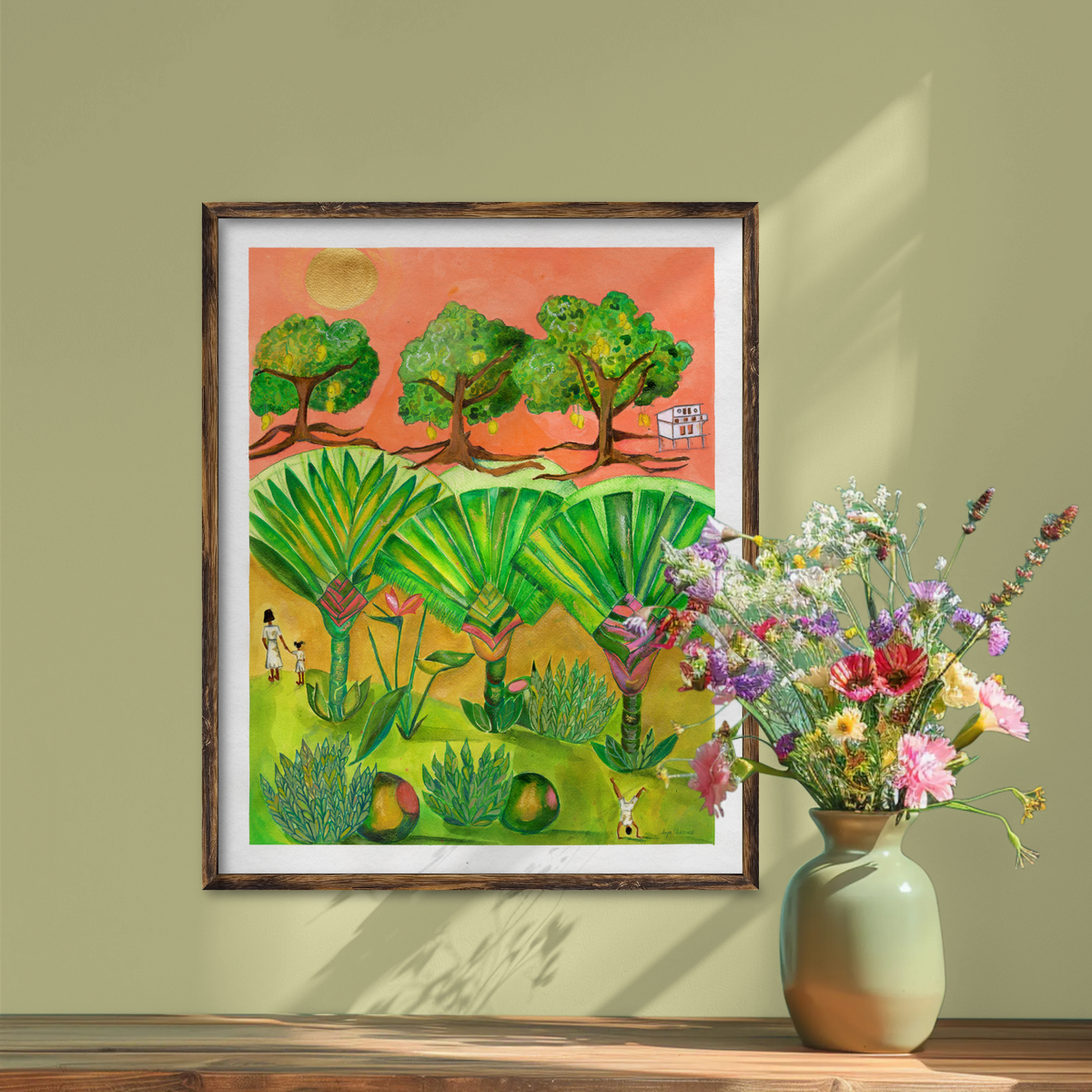 The Travellers – Traveller's Palm Tropical Art Print