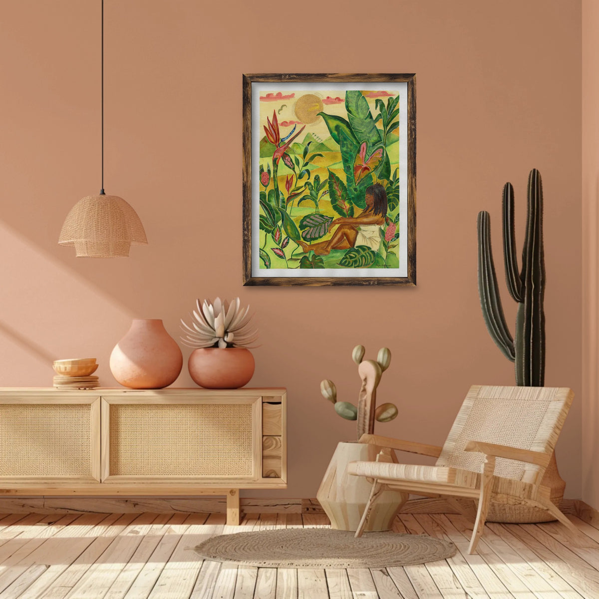 Where the Heliconia Grow – Tropical Botanical Art Print