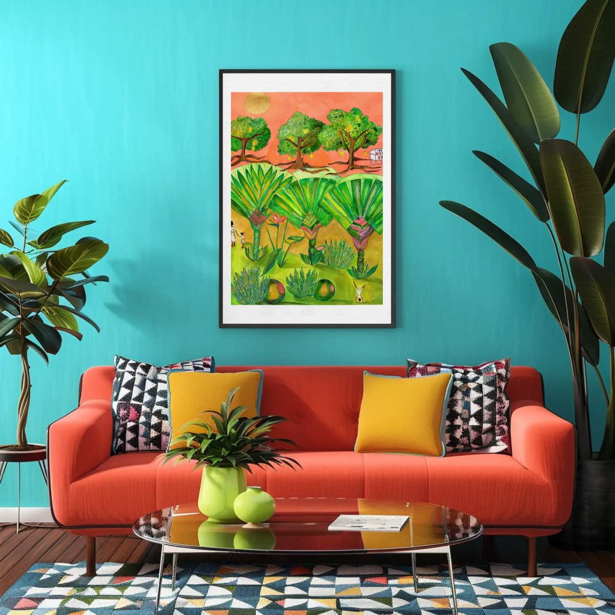 The Travellers – Traveller's Palm Tropical Art Print