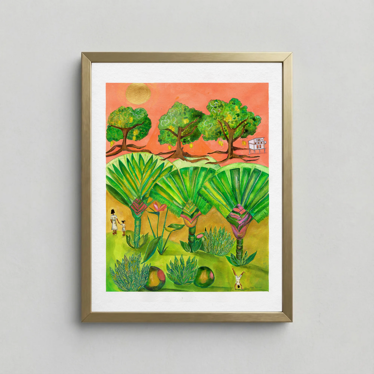 The Travellers – Traveller's Palm Tropical Art Print