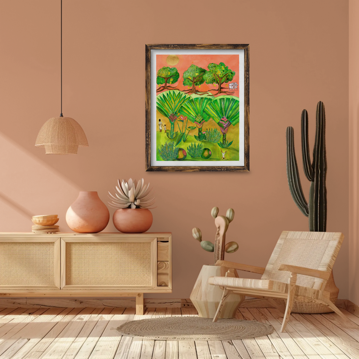 The Travellers – Traveller's Palm Tropical Art Print