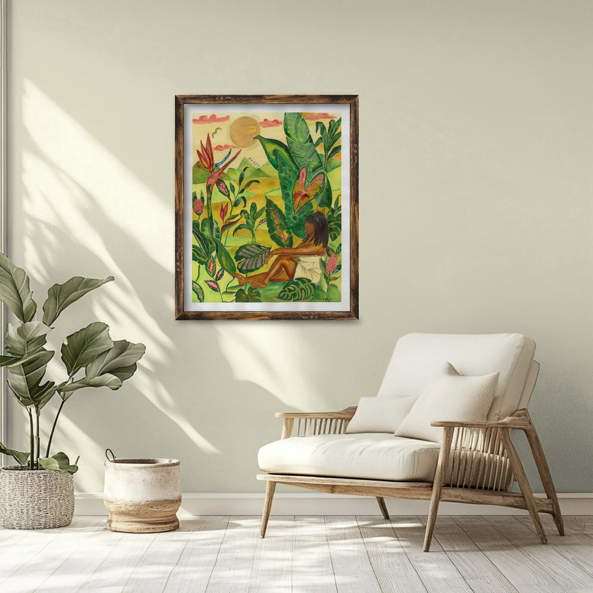 Where the Heliconia Grow – Tropical Botanical Art Print